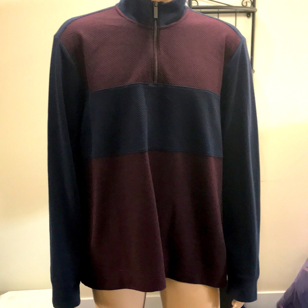 Perry Ellis, 2XL, dark blue and Burgundy